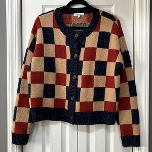MADEWELL Checkerboard Cardigan